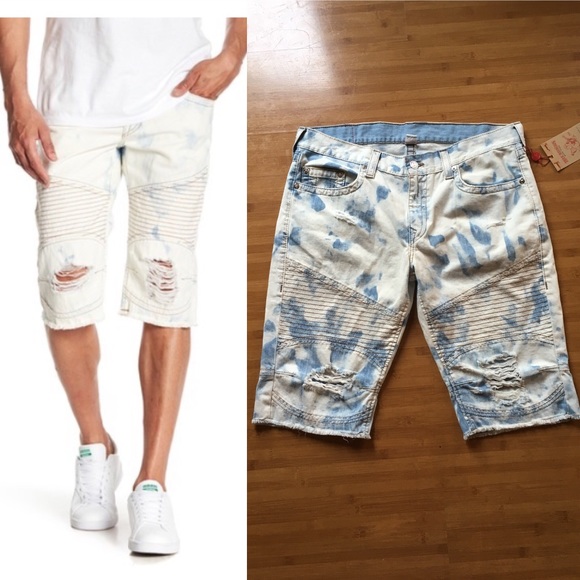 true religion moto shorts